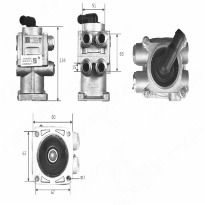 Ventilateur de freinage maître LG9704360057 pour camions SINOTRUK CNHTC 2005- Une pièce automobile incontournable
