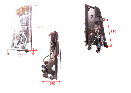 Lampe avant de camion léger Tongshuai 12V/24V Lumière avant pour emballage standard ou personnalisé