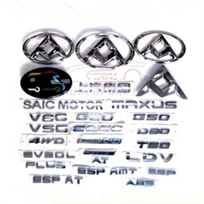 Plaque d'immatriculation argentée du marqueur de véhicule pour SAIC Maxus V80