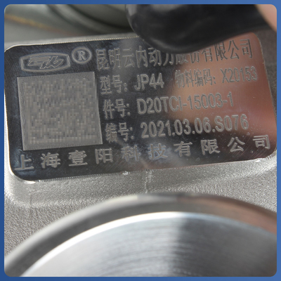 Turbocompresseur pour excavatrice JAC X20153 JP44 Turbo pour l'année 2015