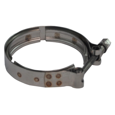 Clampe à engrenage de vers de tuyauterie réglable pour camion Foton ISF2.8/3.8 V-clampe en acier inoxydable