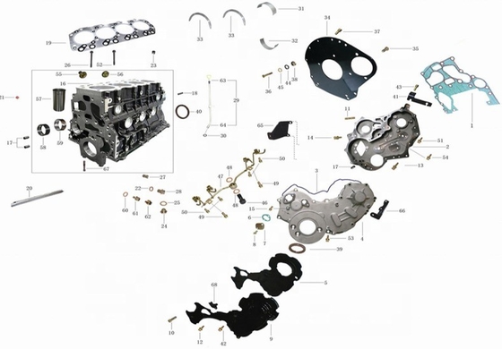 Assemblage du moteur Xiangling S pour iSF3.8 iSF2.8 FOTON fiable et durable